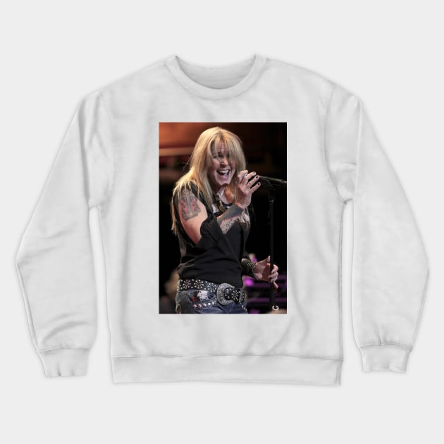 Lita Ford Photograph Crewneck Sweatshirt by Concert Photos